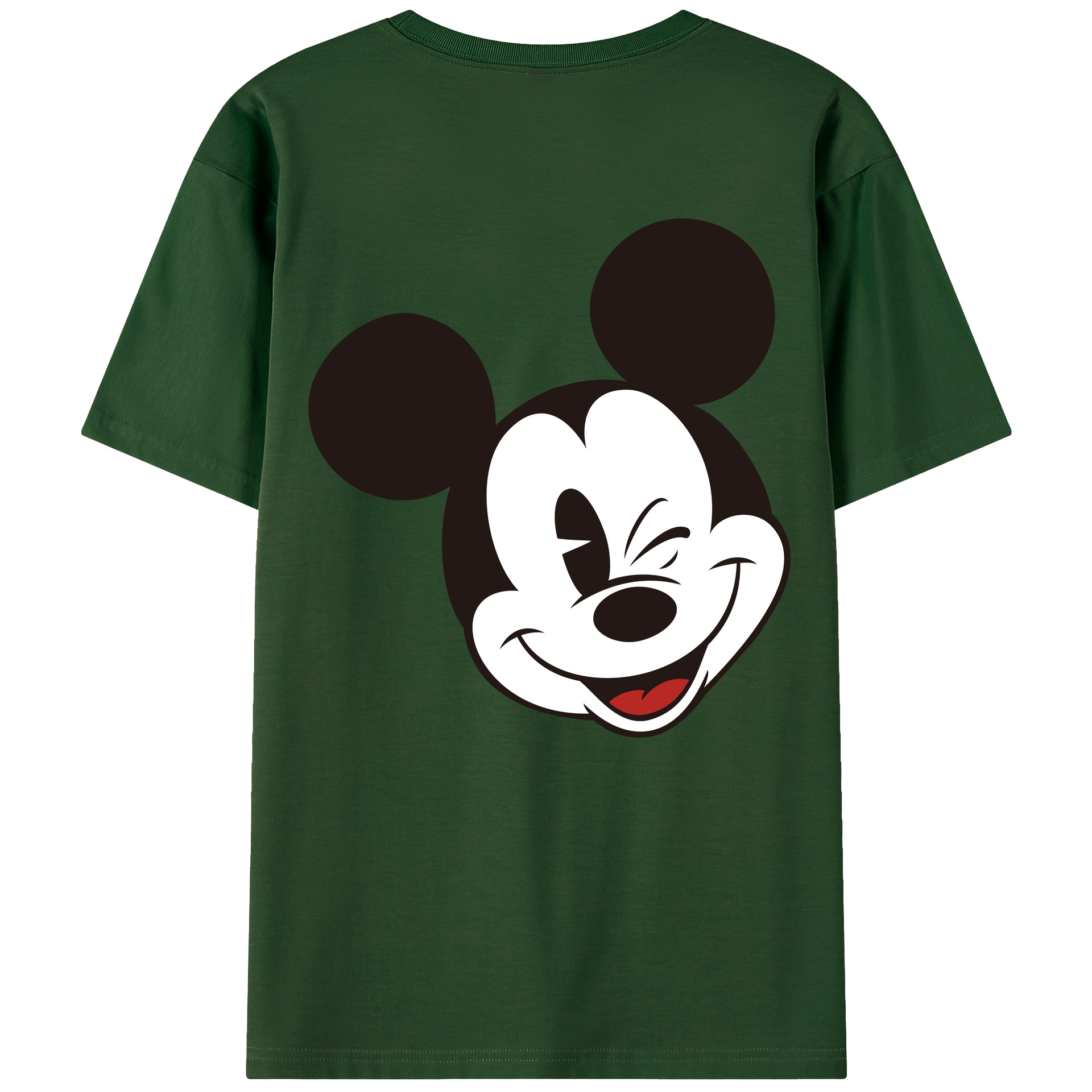 （画像用） ミッキーマウス Mickey Mouse 綿100％半袖Tシャツ（背面プリント）